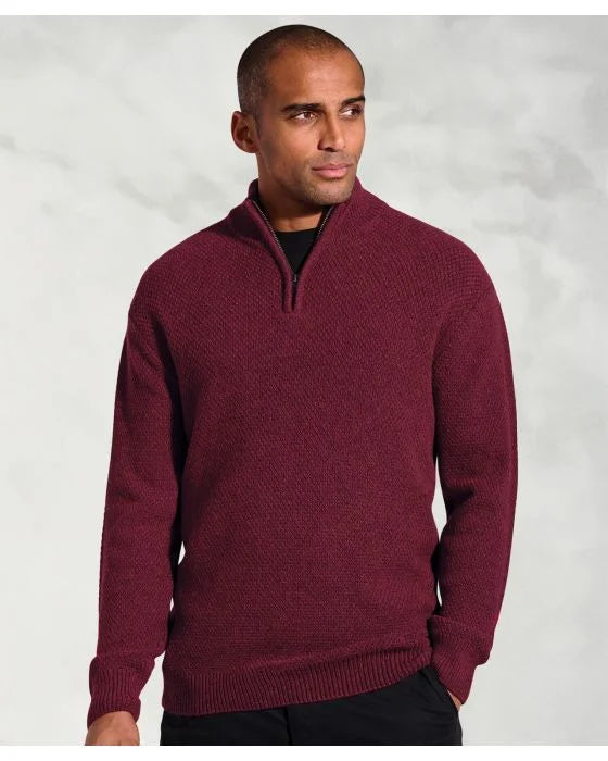 Brook Tavener Moss Stitch 1/4 Zip Top